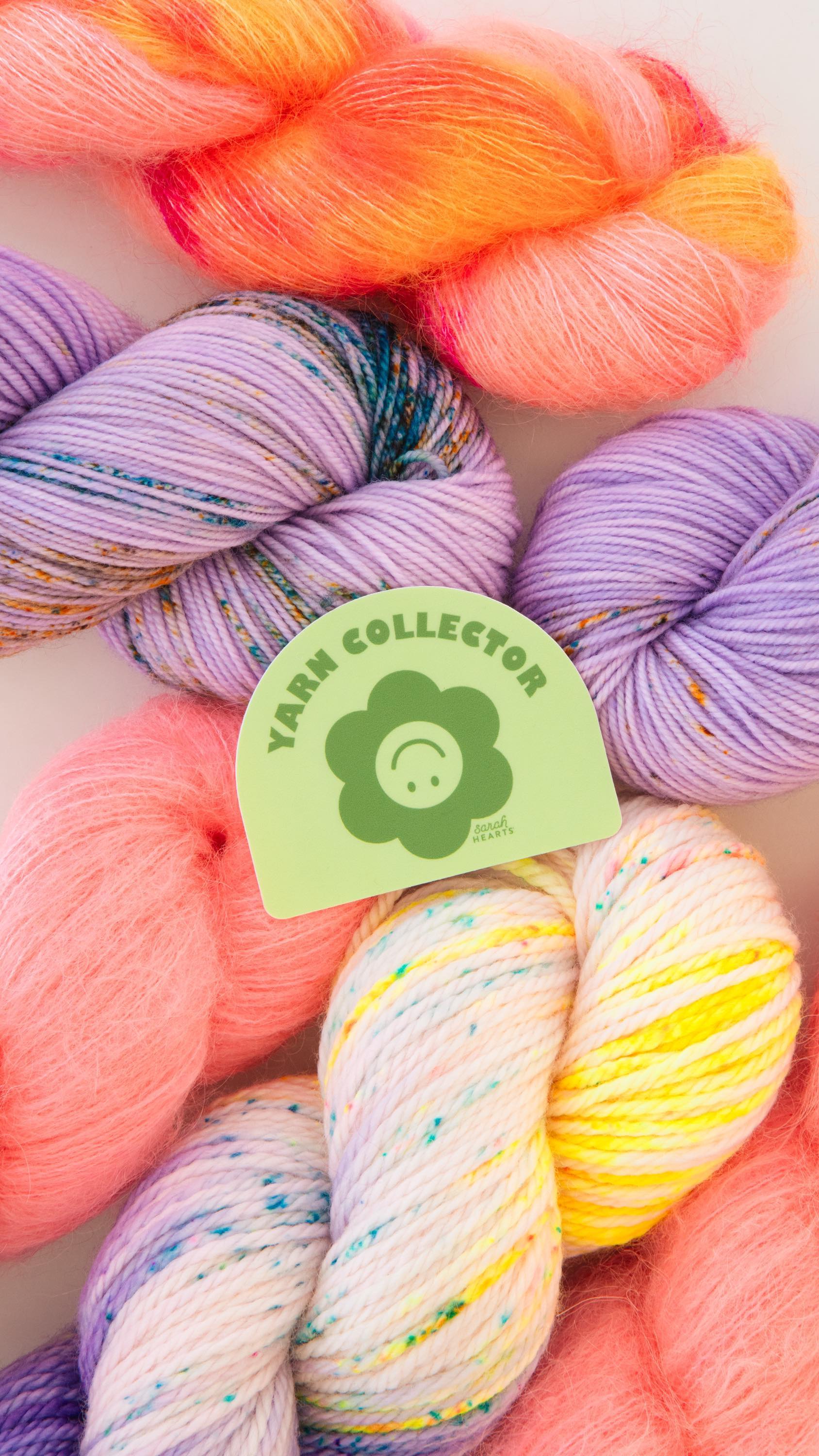 New sticker in the shop for all you yarn lovers! 🧶💕 #sarahhearts #knittersofinstagram #crochetersofinstagram