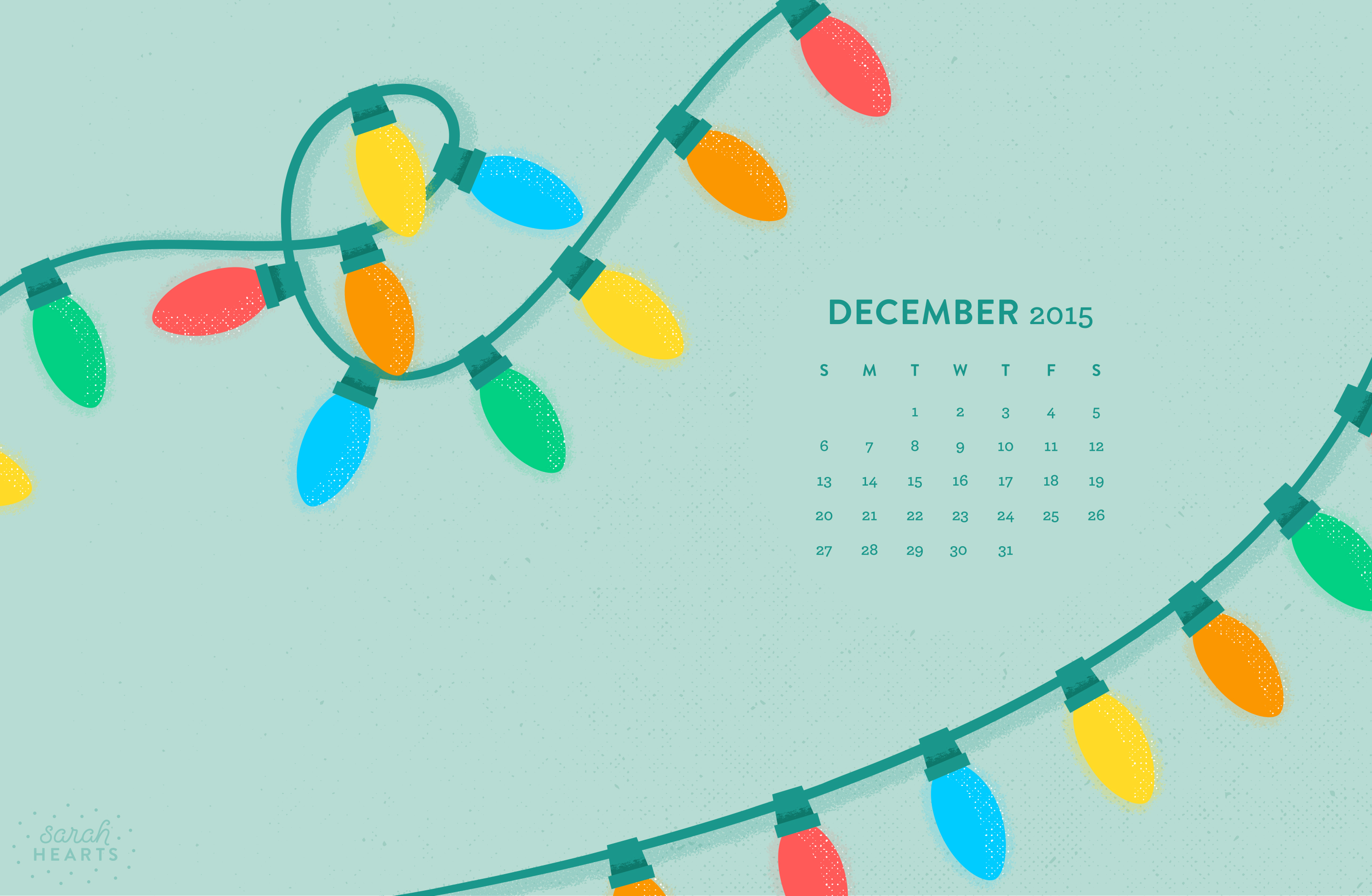 Hãy khám phá lịch tháng 12 năm 2015 đầy cảm hứng trên trang Sarah Hearts với rất nhiều thiết kế tuyệt đẹp, đem đến nhiều trải nghiệm mới lạ cho bạn.