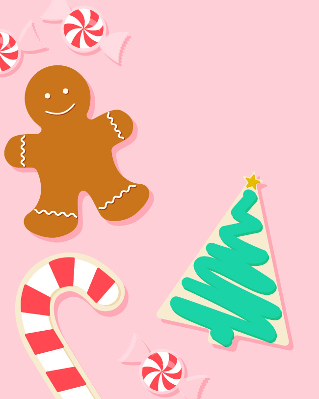 December 2016 Christmas Cookie Calendar Wallpaper - Sarah Hearts