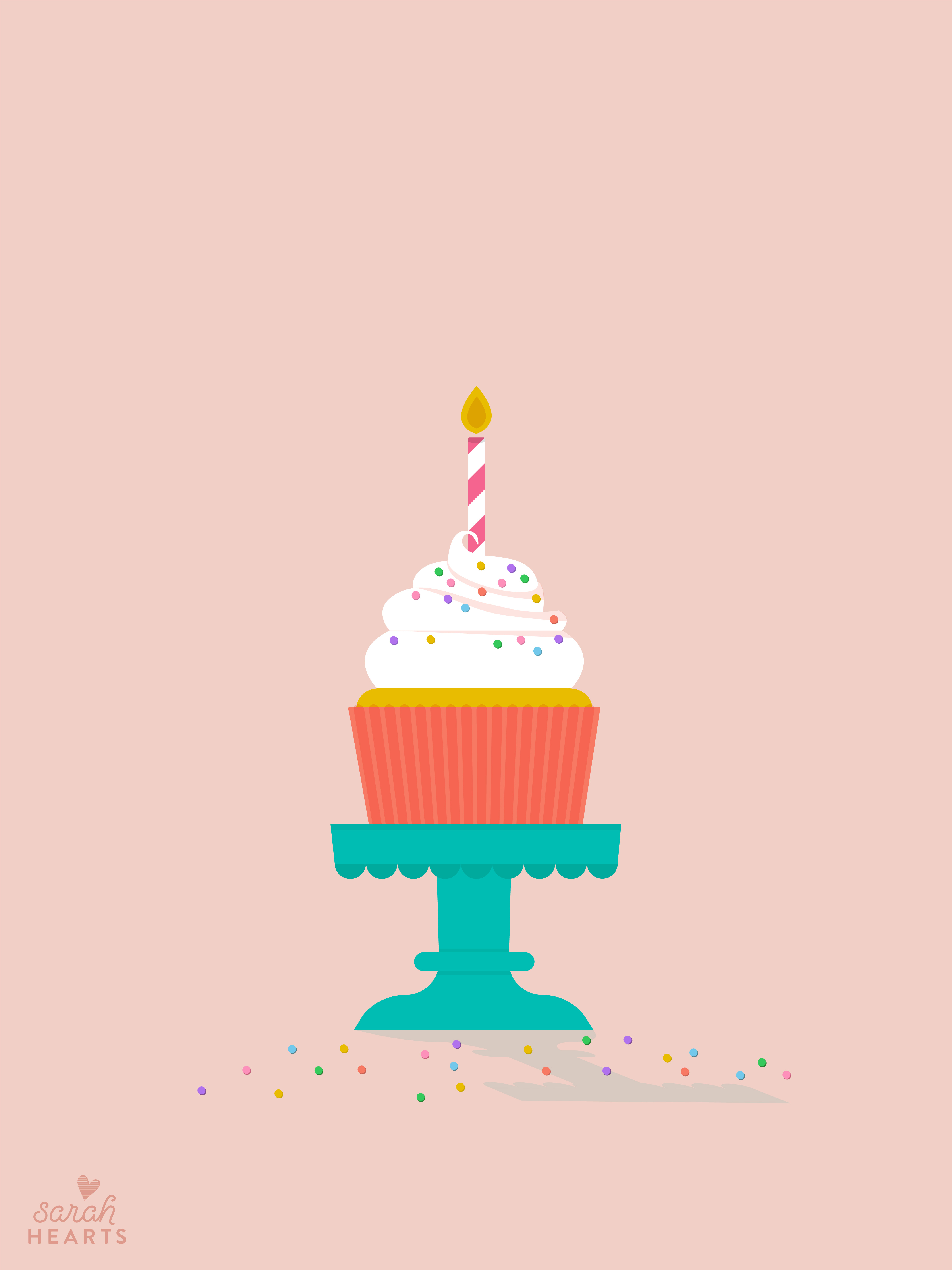 Realistic happy birthday wallpaper Template | PosterMyWall-cheohanoi.vn