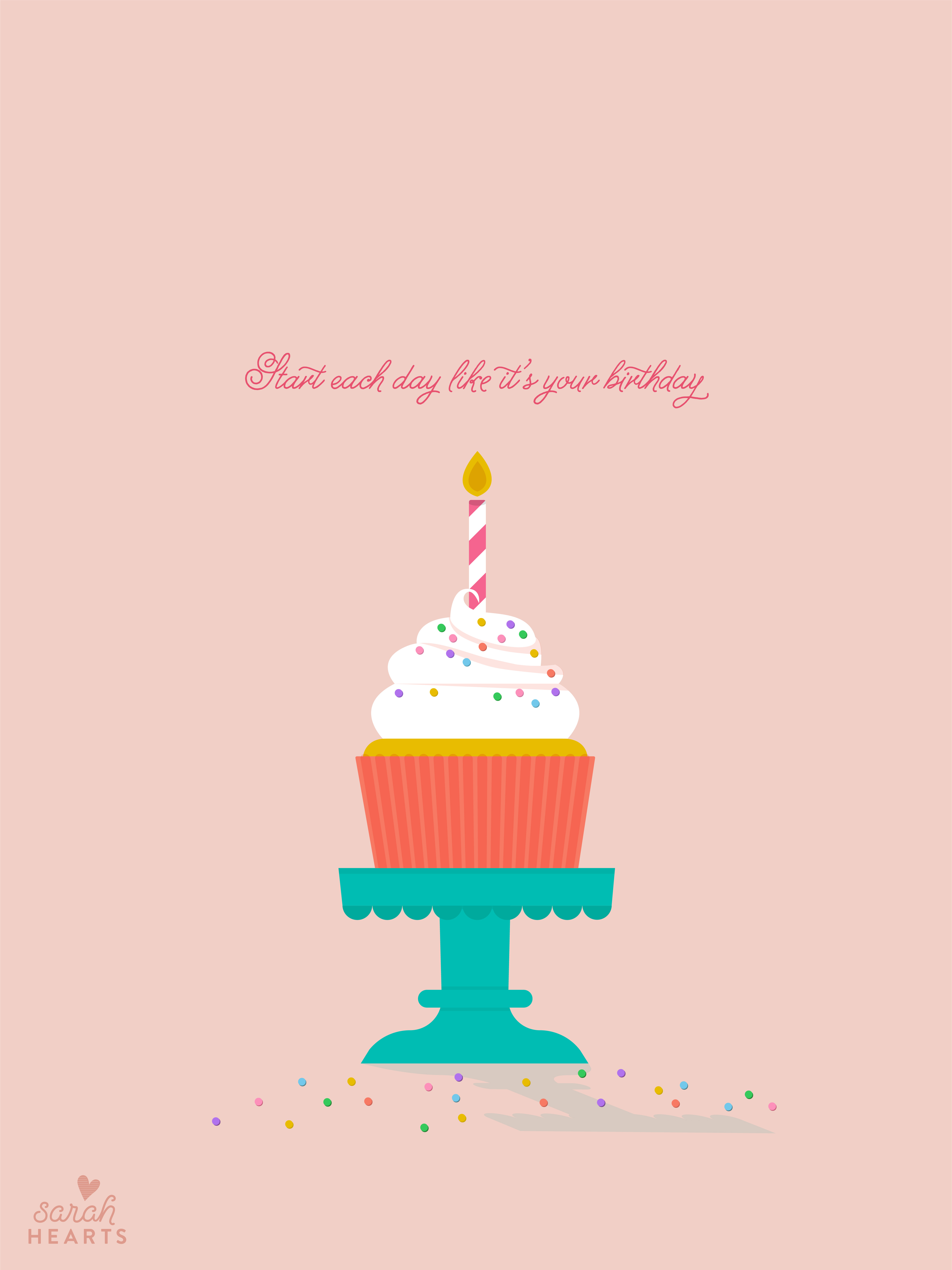 Free Light Pink Happy Birthday Wallpaper For Cousin - birthdayimg.com