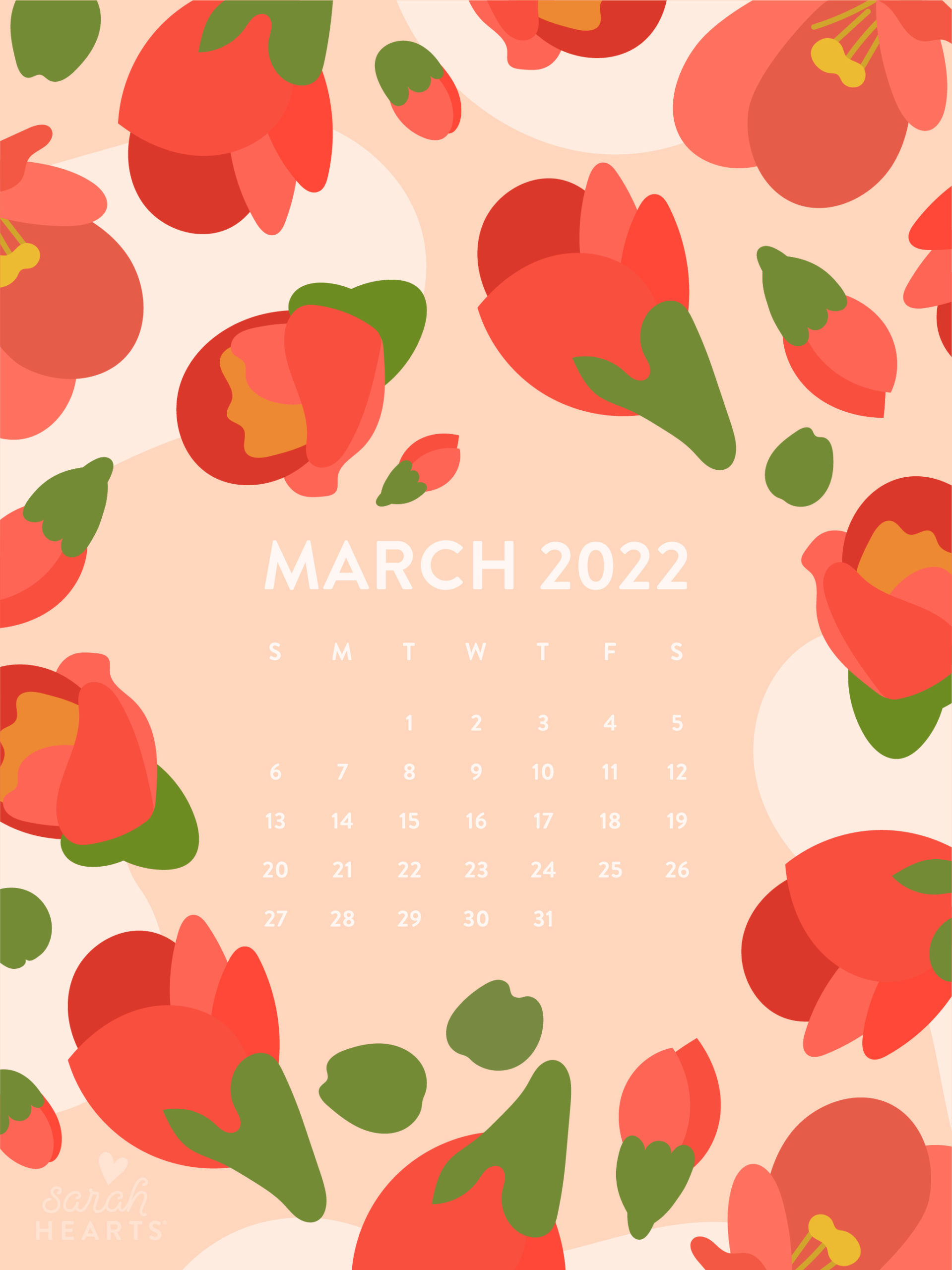 Free March 2021 Calendar Wallpapers  Desktop  Mobile