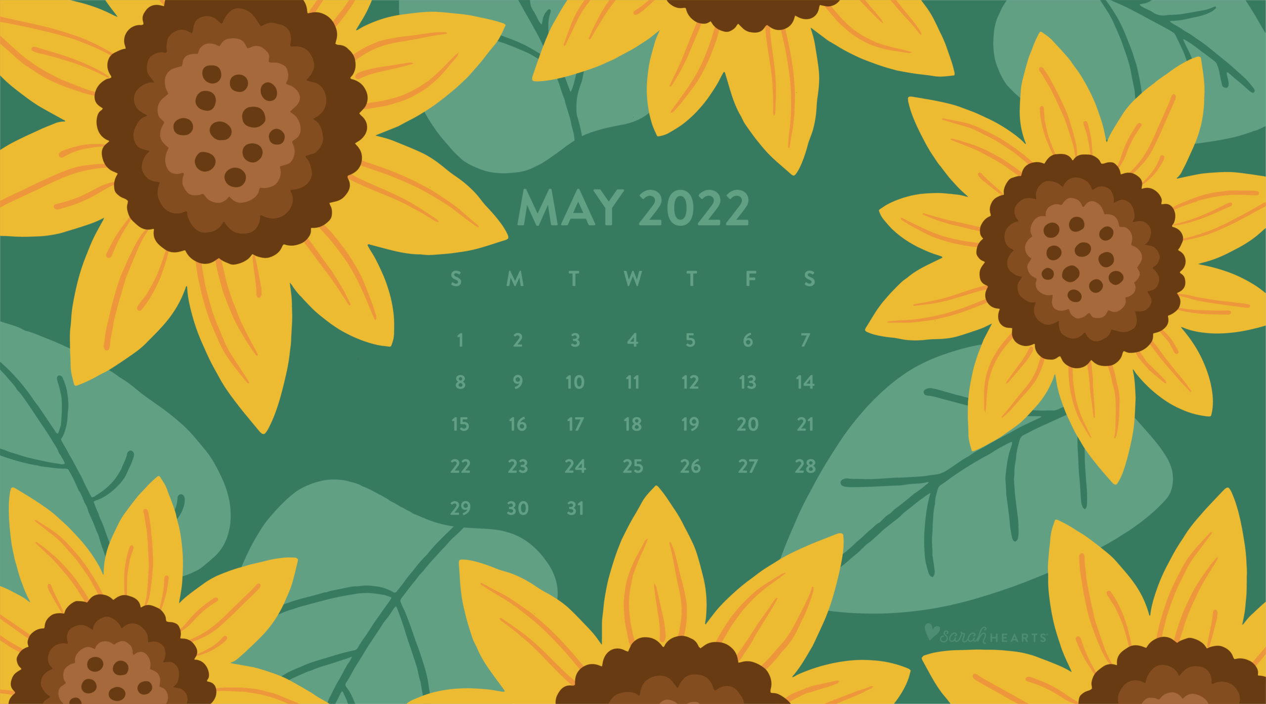 Free May 2023 Calendar Wallpaper